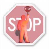Sticker Garde-passage scolaire (Devant)