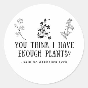 Sticker Gardener, Jardinage, Amant Plante