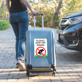 Sticker Garder De L'Herbe Pas Chien Poop Signal (Valise Insitu)