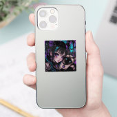 Sticker Garder le Contact | Fille Anime & Chat (Téléphone)