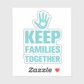 Sticker Garder les familles unies (Feuille)
