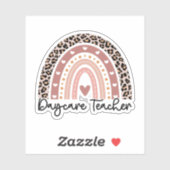 Sticker Garderie Enseignant Arc-en-ciel, Garderie, Cadeaux (Feuille)