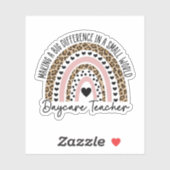 Sticker Garderie Enseignant Arc-en-ciel, Garderie, Cadeaux (Feuille)