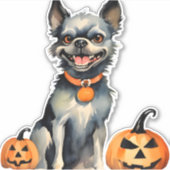 Sticker Gardes de Chiens Sharp Halloween Citrouilles Premi (Devant)