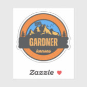 Sticker Gardner, Kansas (Feuille)