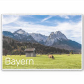 Sticker Garmisch Partenkirchen Alpes Bavière Allemagne (Devant)