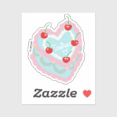 Sticker Gâteau cardiaque Taurus (Feuille)