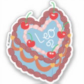 Sticker Gâteau de coeur Leo (Recto)