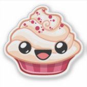 Sticker Gâteau rouge/blanc - Happy Jump (Devant)