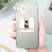 Sticker Gato désapprouve (Téléphone)