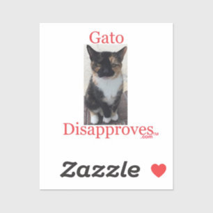 Sticker Gato désapprouve