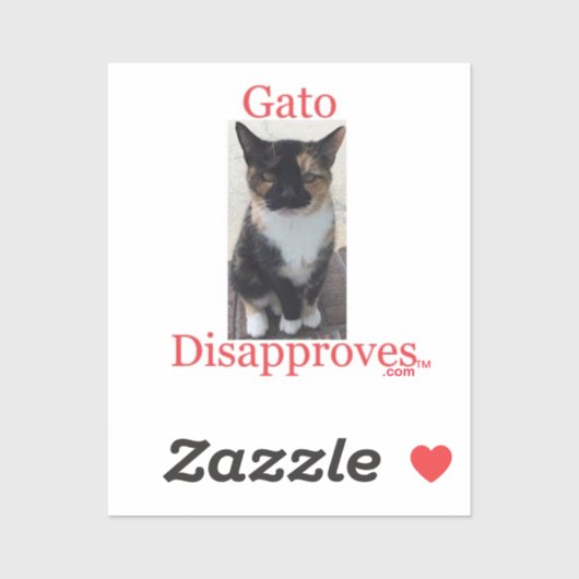 Sticker Gato désapprouve (Feuille)
