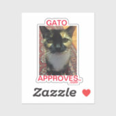 Sticker Gato désapprouve, approuve (Feuille)