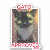 Sticker Gato désapprouve, approuve (Recto)