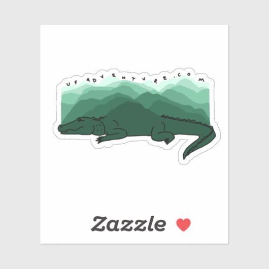 Sticker Gator Mountains (Feuille)