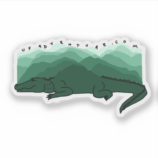 Sticker Gator Mountains (Devant)