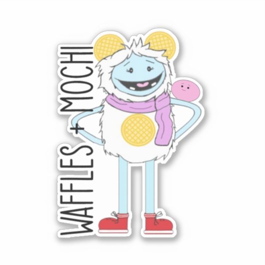 Sticker gaufre et mochi-vinyle (Devant)