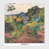 Sticker Gauguin - Paysage Martinique (Feuille)