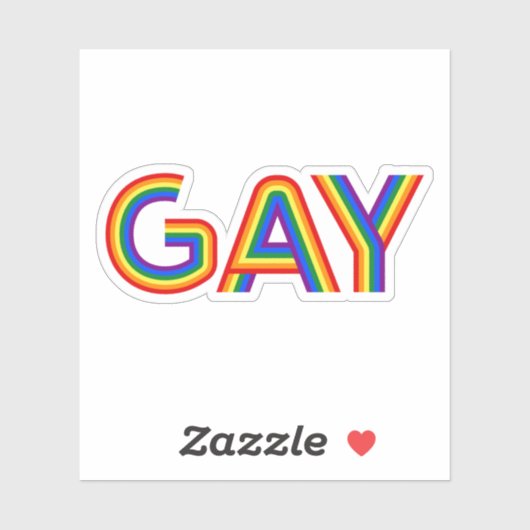 STICKER GAY (Feuille)