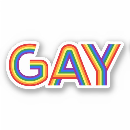 STICKER GAY (Devant)
