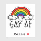 STICKER GAY AF (Feuille)