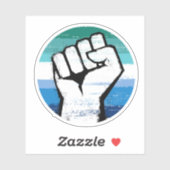 Sticker Gay Male Pride Premier cercle Imprimer (Feuille)