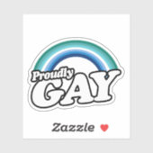 Sticker Gay masculin et fier (Feuille)