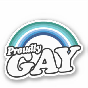 Sticker Gay masculin et fier