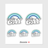 Sticker Gay masculin et fier (Feuille)