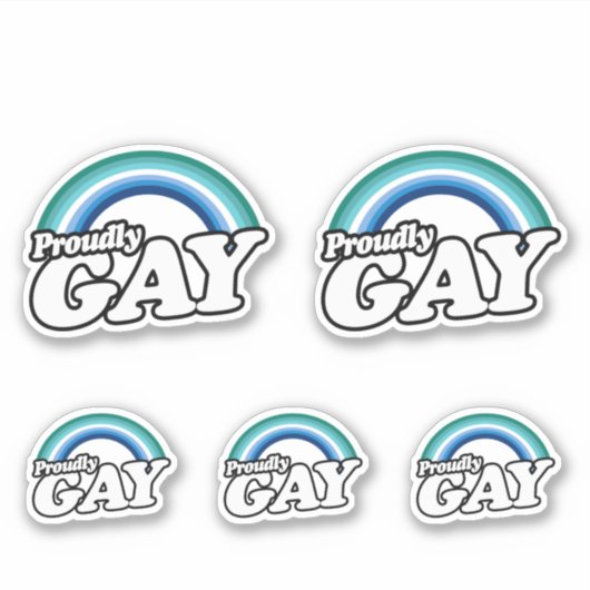 Sticker Gay masculin et fier (Devant)