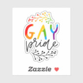 Sticker Gay pride (Feuille)