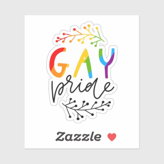 Sticker Gay pride (Feuille)