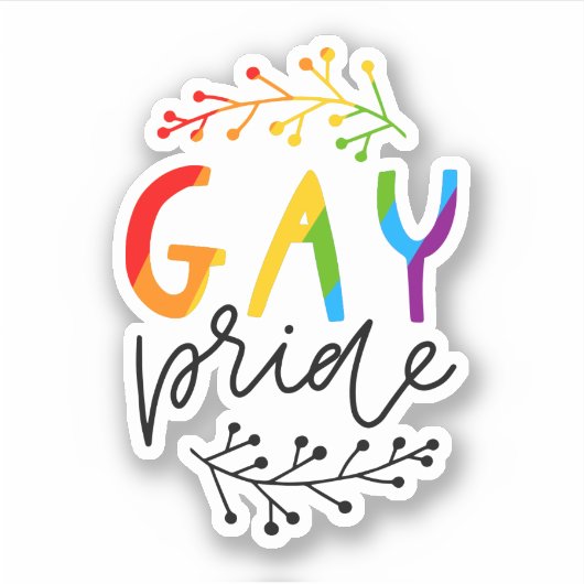 Sticker Gay pride (Devant)