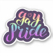 Sticker Gay pride (Devant)