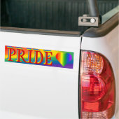 Sticker gay pride Bumper Sticker Rainbow Love (Sur camion)