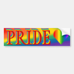 Sticker gay pride Bumper Sticker Rainbow Love