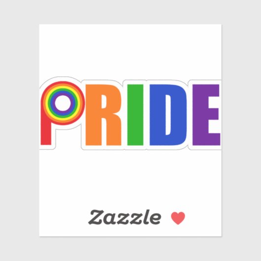 Sticker Gay pride cool (Feuille)