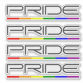 Sticker Gay pride de couleurs de fierté (Devant)