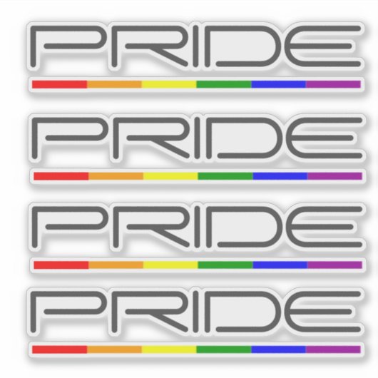 Sticker Gay pride de couleurs de fierté (Devant)