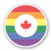 Sticker Gay pride du Canada (Devant)