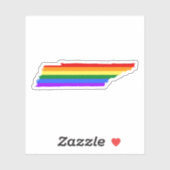 Sticker Gay pride du Tennessee (Feuille)