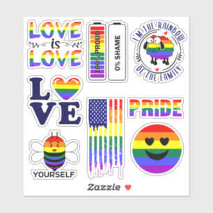 Sticker Gay pride LGBT Vegan