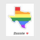 Sticker Gay | Texas Rainbow (Feuille)