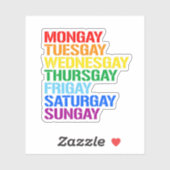Sticker Gays de la semaine (Feuille)