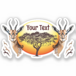 Sticker Gazelle Antelope africaine animal sauvage