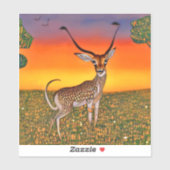 Sticker Gazelle au crépuscule (Feuille)