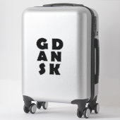 Sticker Gdansk Pologne (Sur valise)