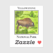 Sticker Géant Doux de Yellowstone (Feuille)