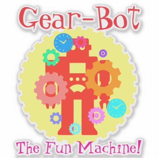 Sticker Gear Robot (Devant)