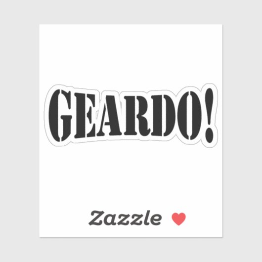 STICKER GEARDO ! (Feuille)